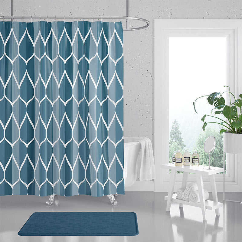 Women's Contemporary Diamond Pattern Shower Curtain Stornfield