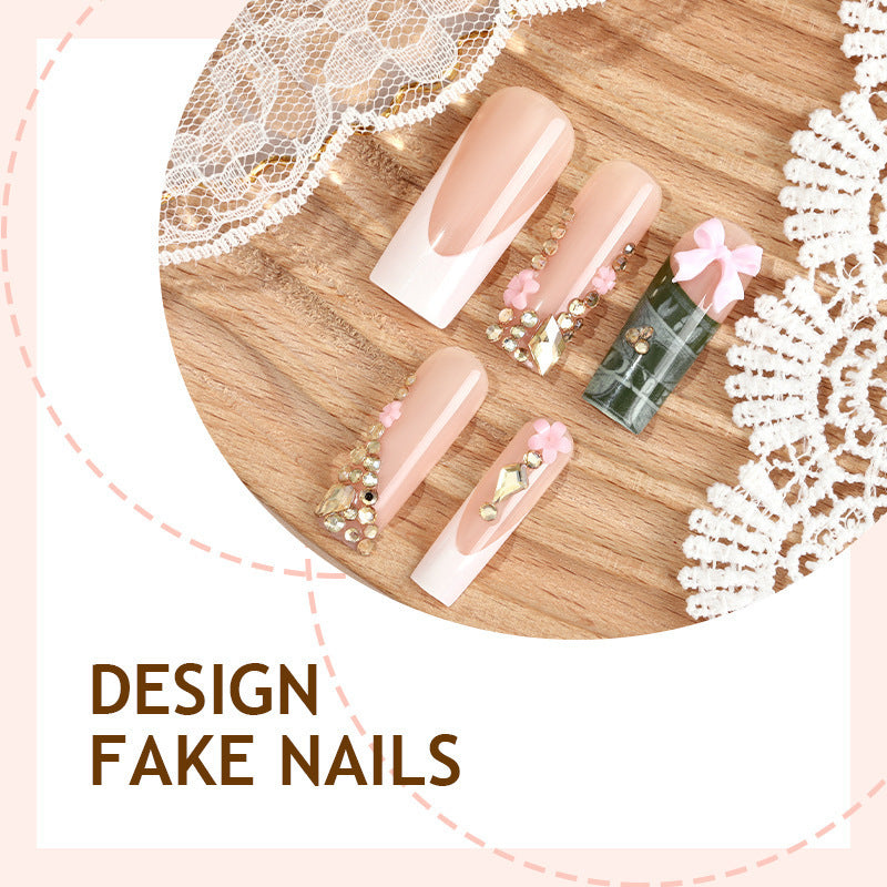 Nail set with luxurious decorations Stornfield