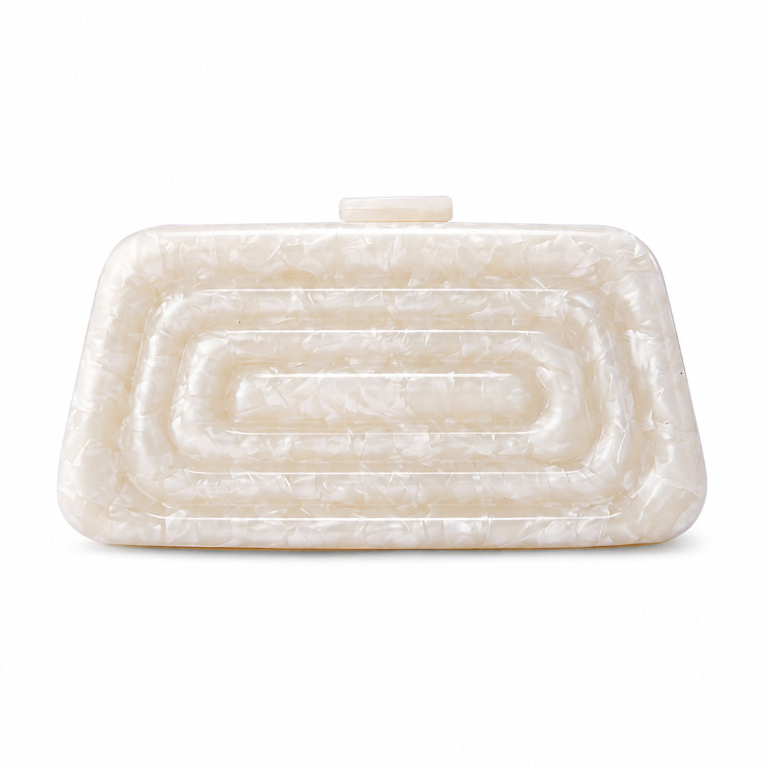 Sculptural Abstract Acrylic Clutch