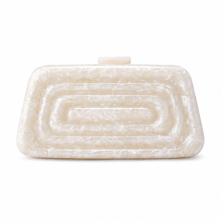 Sculptural Abstract Acrylic Clutch