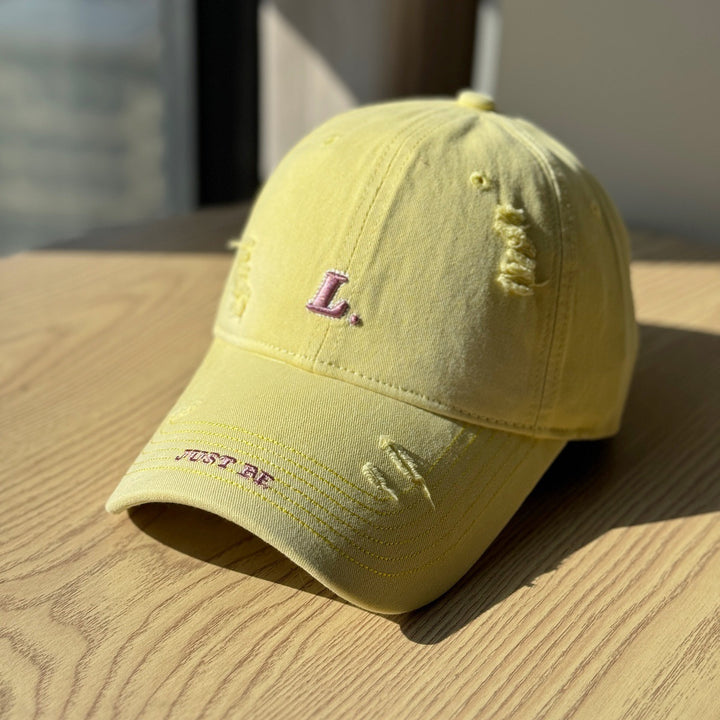 Women's Distressed Cotton Baseball Cap Stornfield