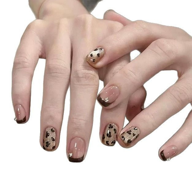 Artistic Leopard Print Nail Enhancements Stornfield