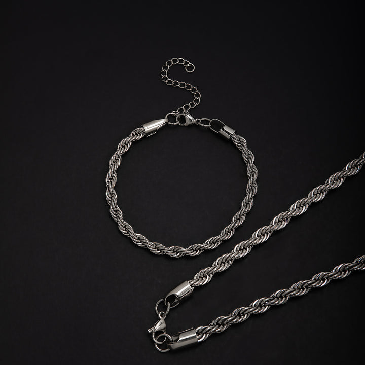 Stylish Braided Chain Jewelry Set Stornfield