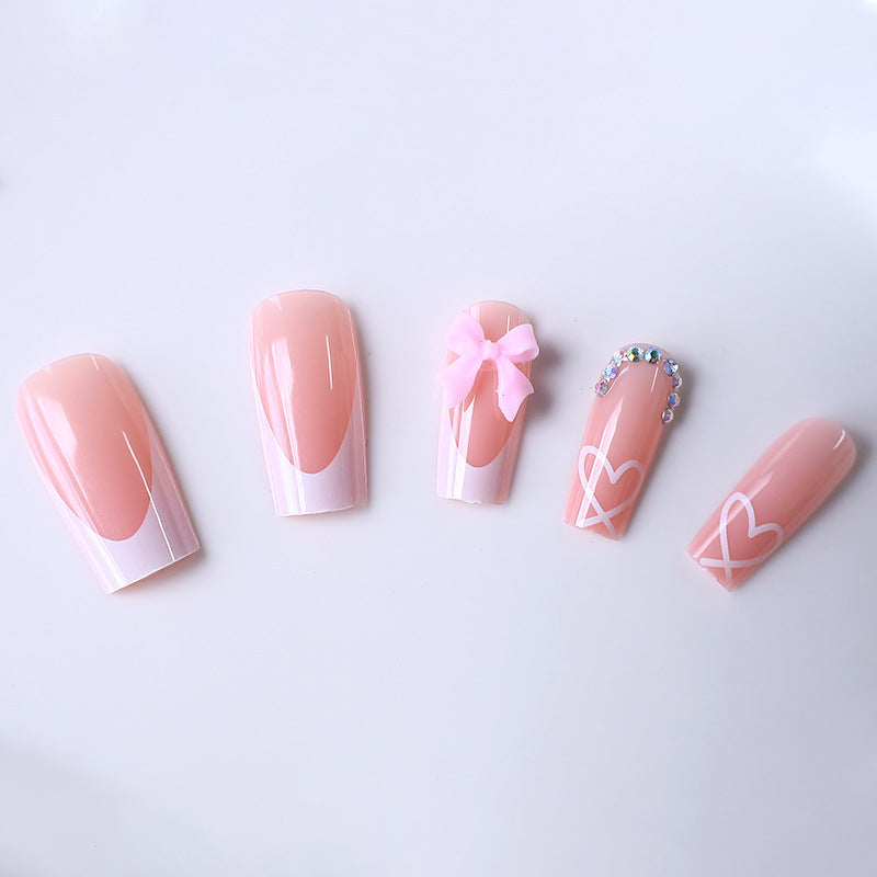 Elegant French Tip Acrylic Nail Enhancements Stornfield