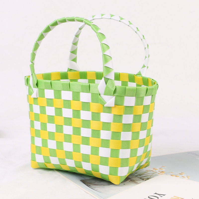 Colorful woven shopping bag Stornfield