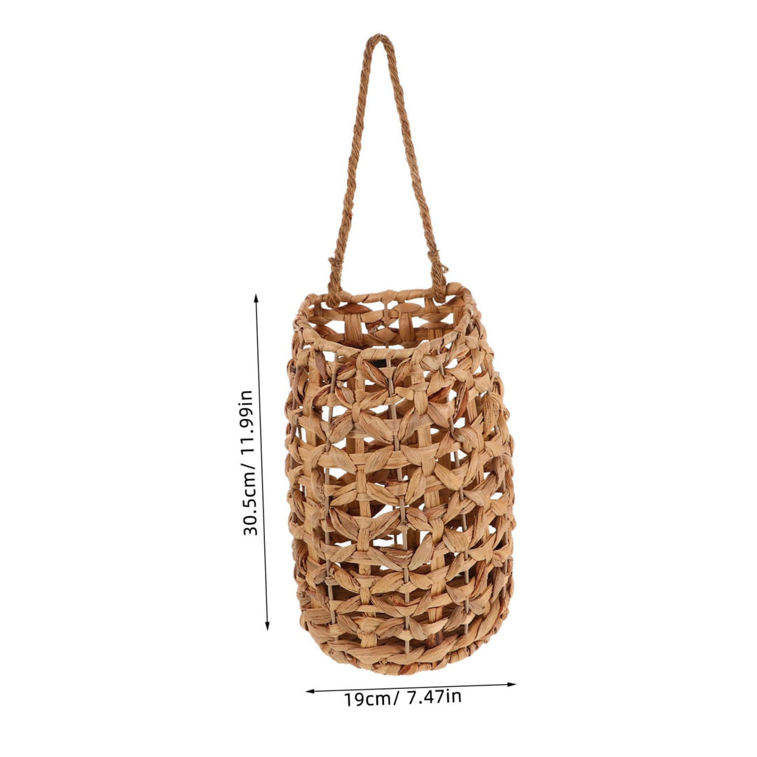 Handwoven basket with suspension device Stornfield