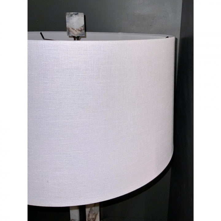 Modern Marble and Metal Table Lamp