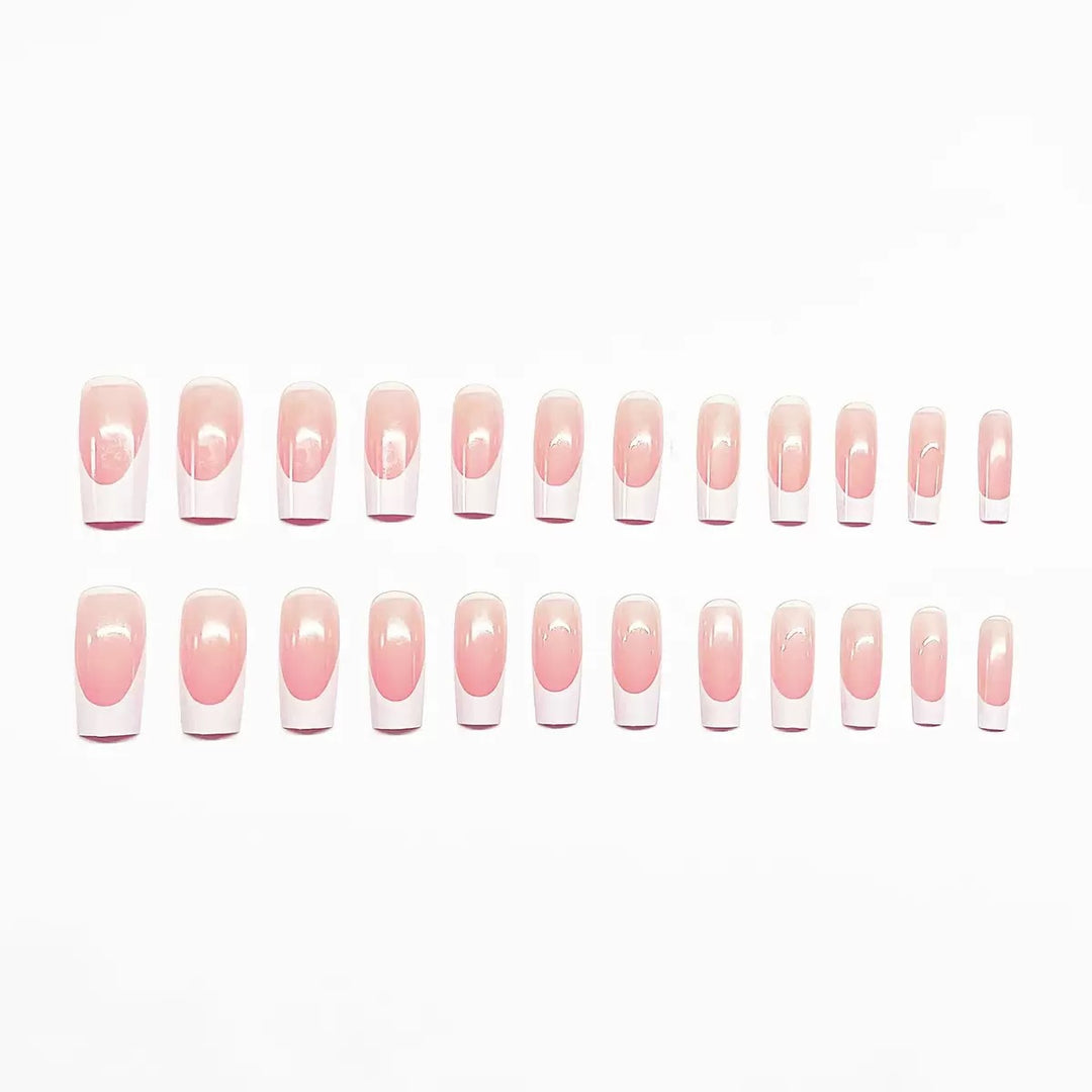 Stylish French Tip Nail Enhancements Stornfield