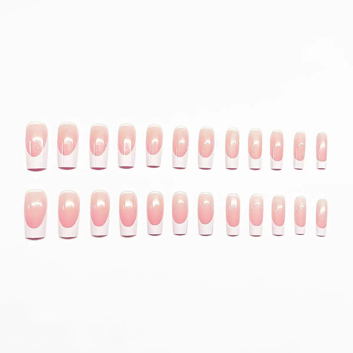 Stylish French Tip Nail Enhancements Stornfield
