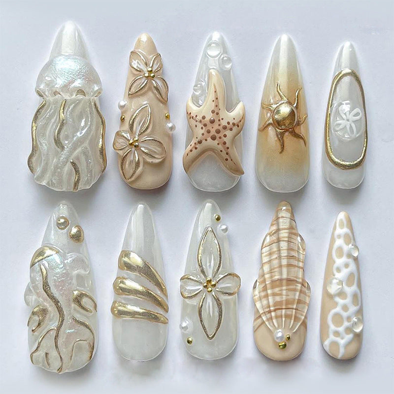 Artistic Stylish Press-On Nail Art Set