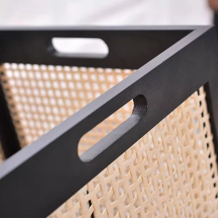 Rectangular Natural Wood Storage Basket Stornfield