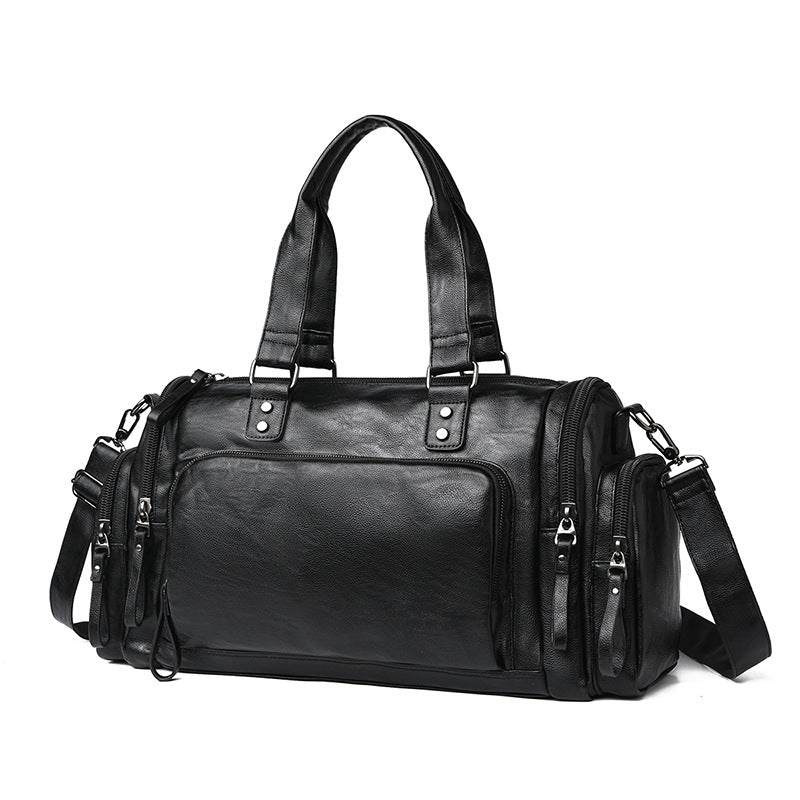 Premium Leather Travel Duffle Bag Stornfield