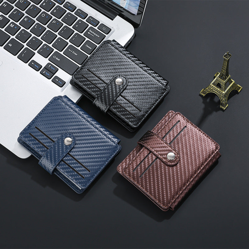 Carbon Fiber Textured Compact Wallet Stornfield