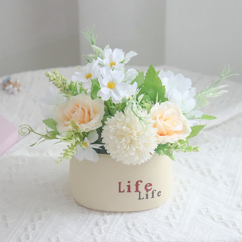 Elegant Faux Floral Centerpiece