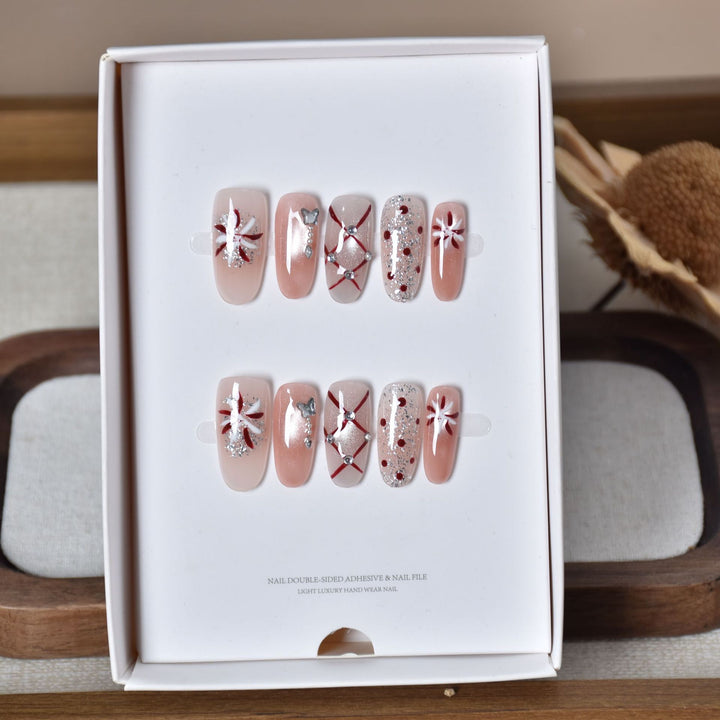 Festive Decorative Press-On Nail Art Stornfield
