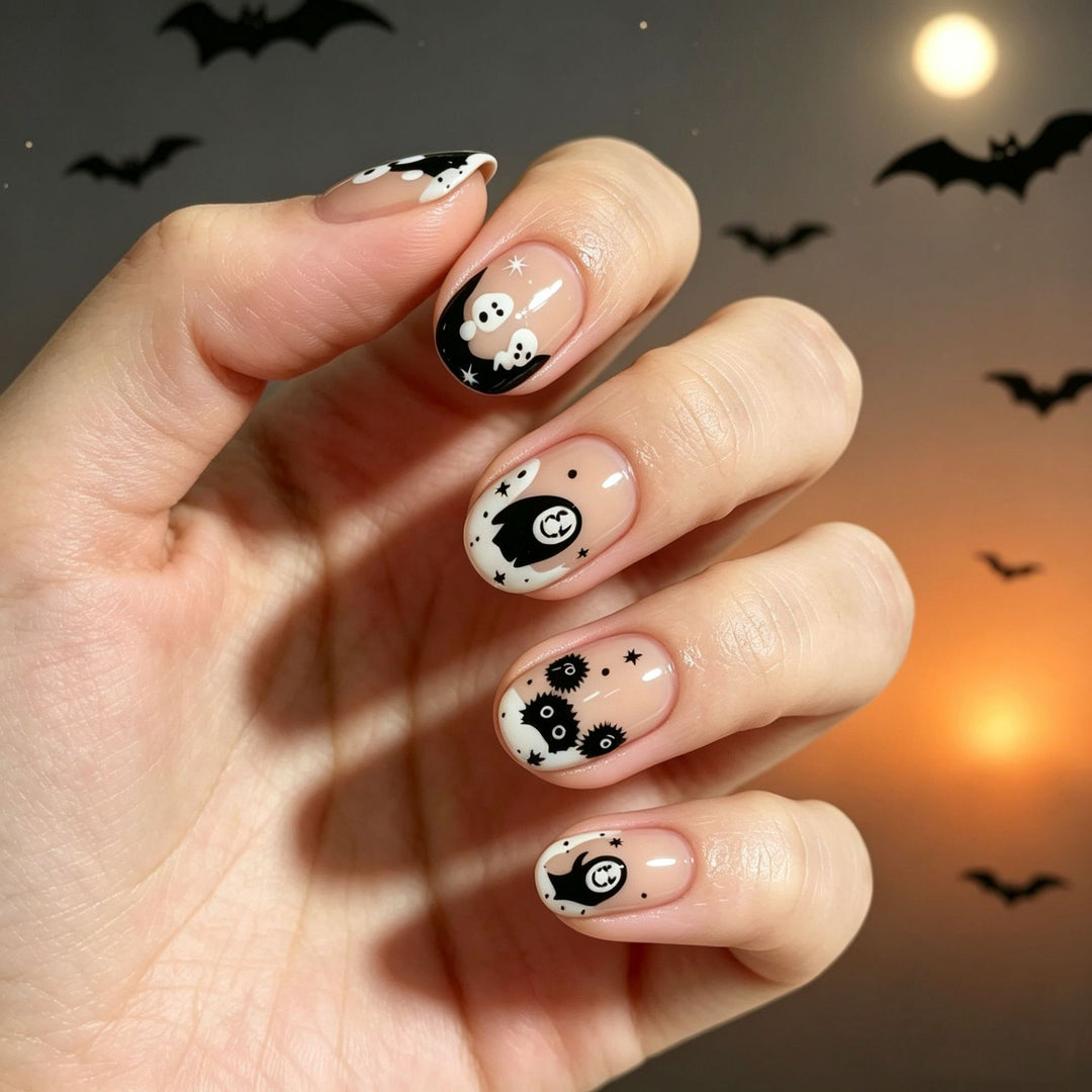 Halloween-Themed Fun Press-On Nail Art Stornfield