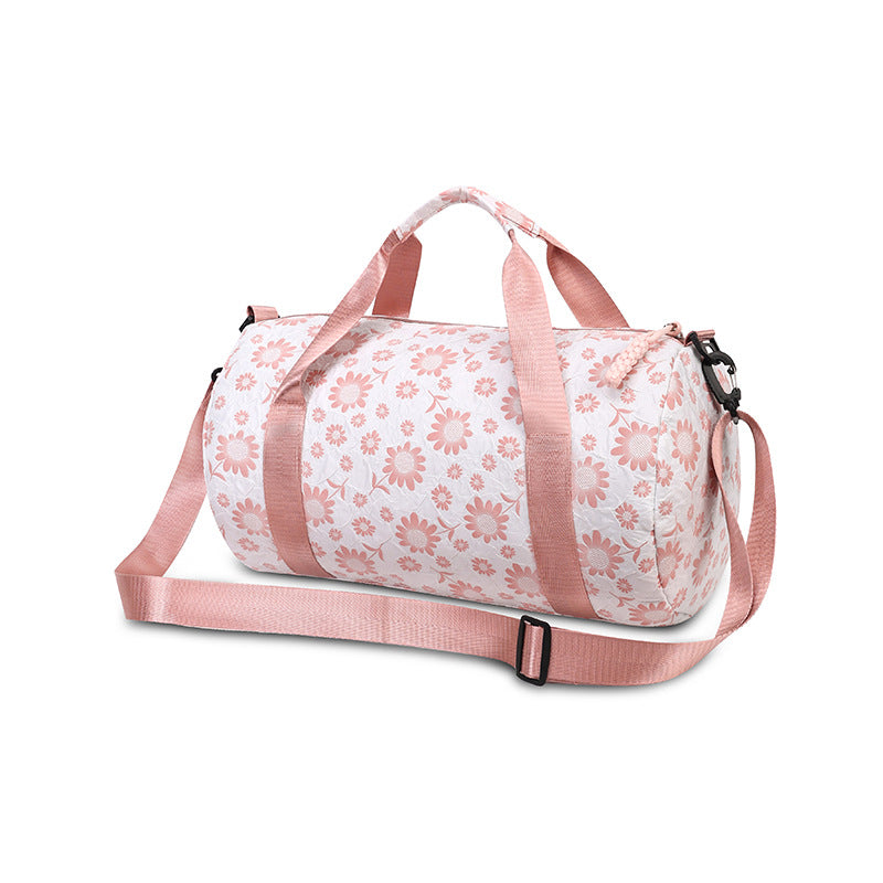 Sporty Duffel Bag With Floral Pattern Stornfield