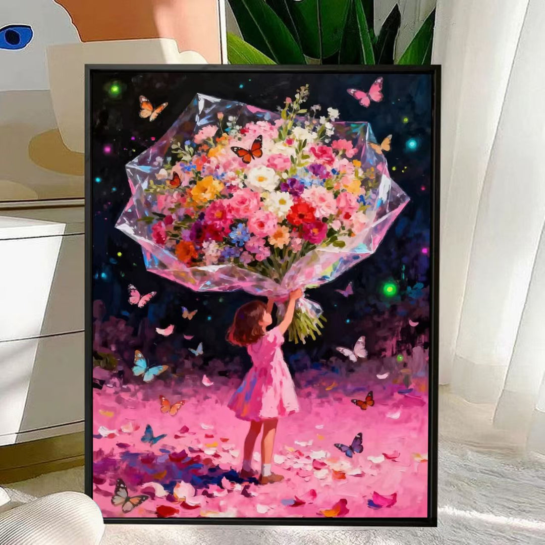 Charming Floral Bouquet Canvas Art Stornfield