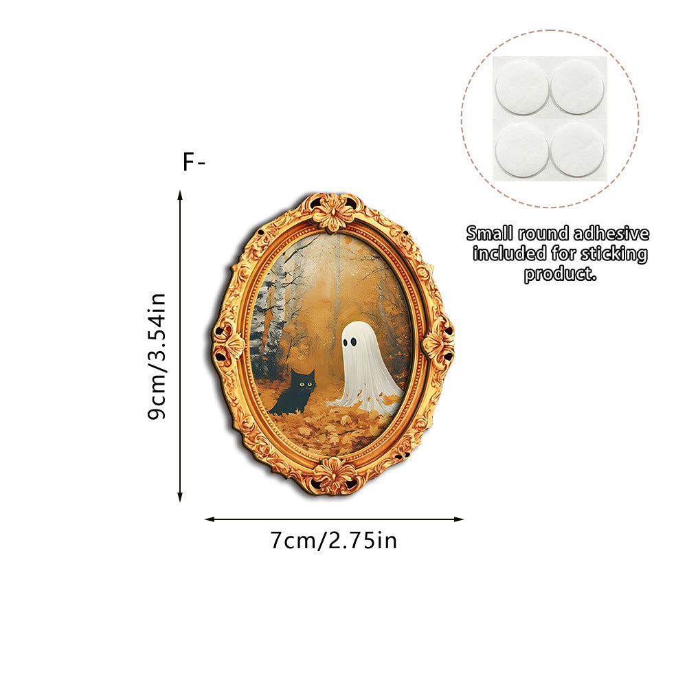Wall art with creative ghost motif Stornfield