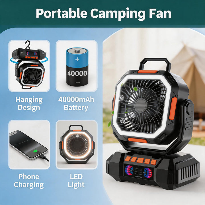 Portable Rechargeable Air Circulator Stornfield