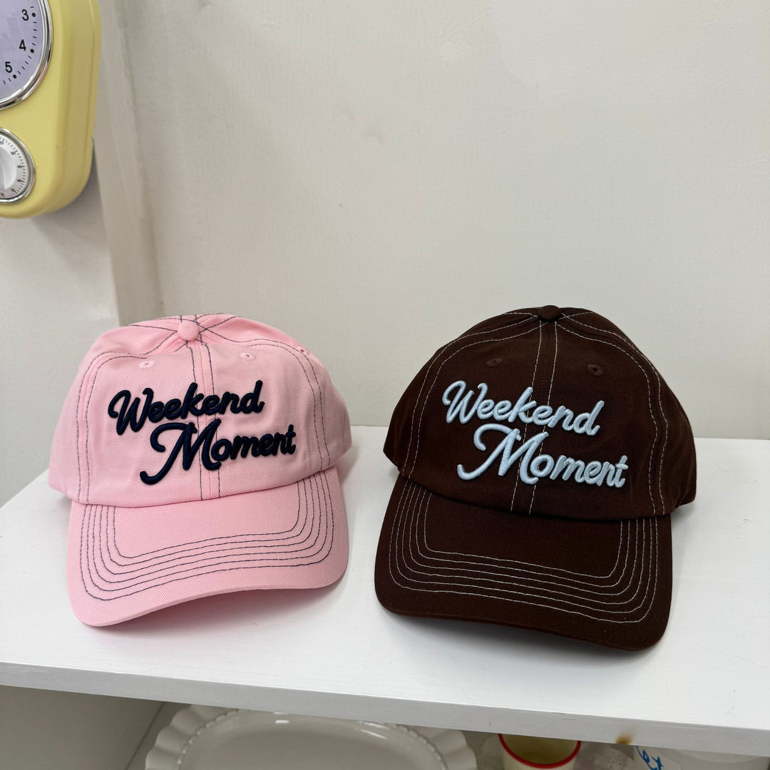 Women's Casual Cotton Baseball Cap with Embroidered Phrase Stornfield