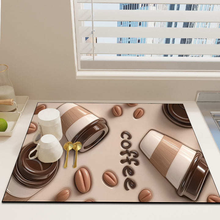 Floral Print Decorative Area Rug
