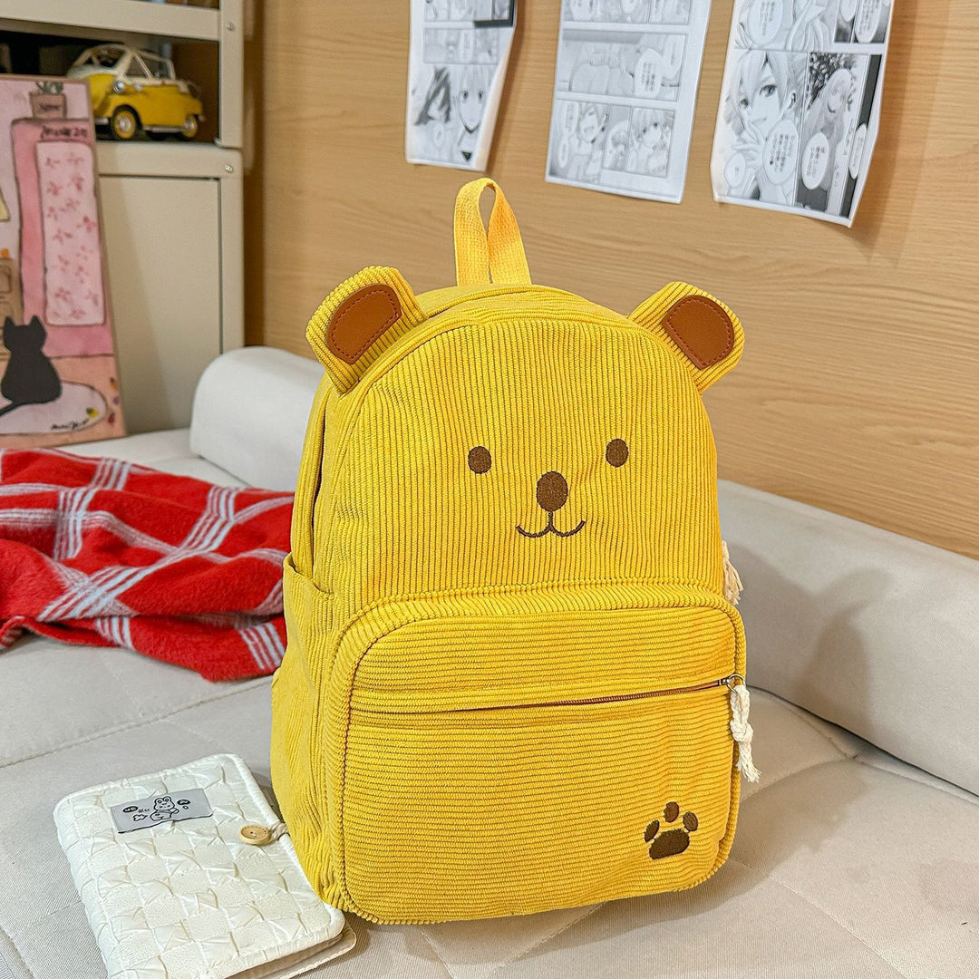 Backpack with Cute Bear Design and Practical Compartments Stornfield