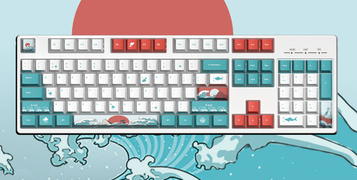 Ocean-Themed Mechanical Keyboard Stornfield