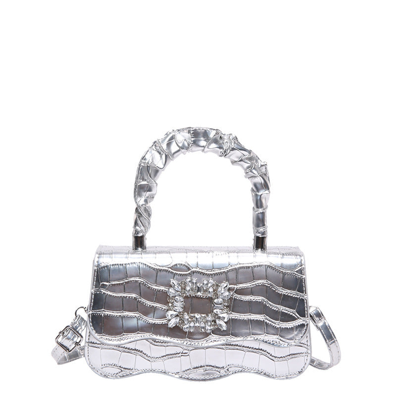 Glamorous Crocodile Texture Evening Handbag Stornfield