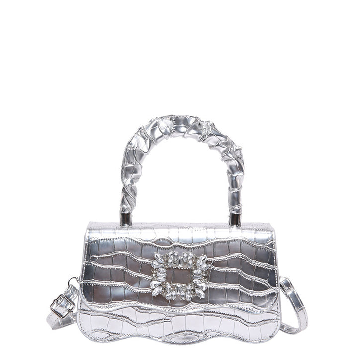 Glamorous Crocodile Texture Evening Handbag Stornfield