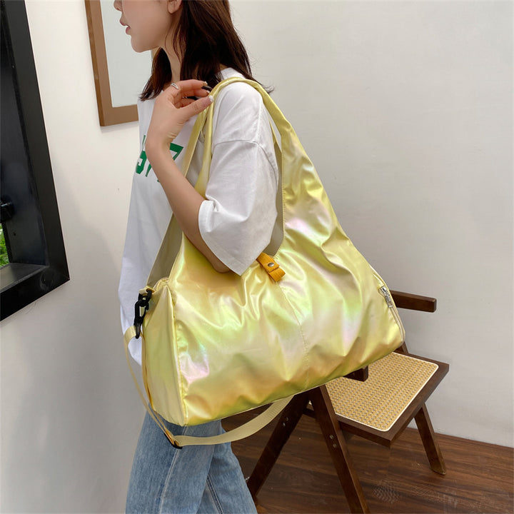 Iridescent Multi-Pocket Travel Tote Bag Stornfield