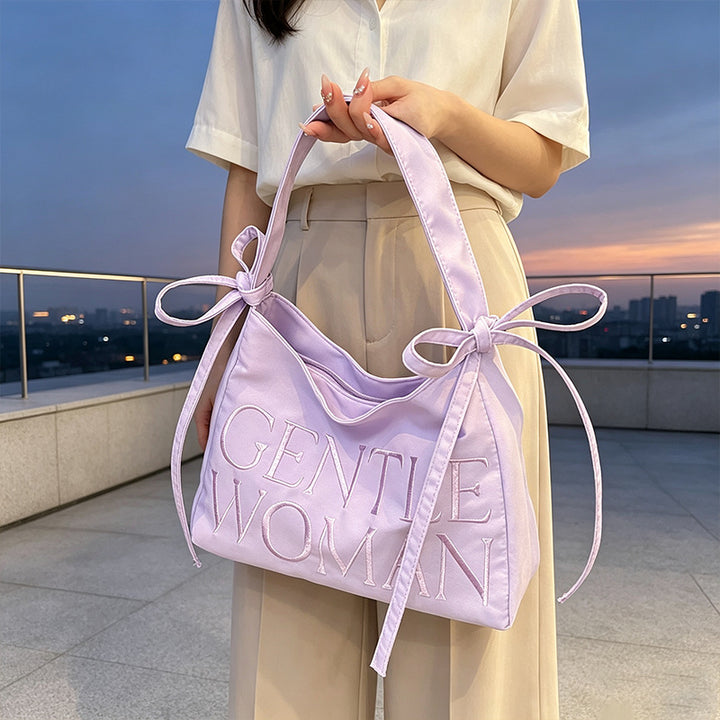 Stylish Satin Bucket Bag Stornfield