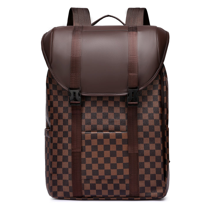 Stylish Checked Pattern Backpack Stornfield
