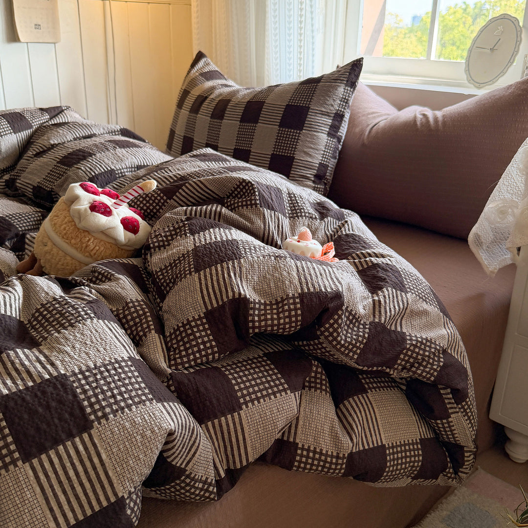 Cozy Patchwork Quilted Comforter Set