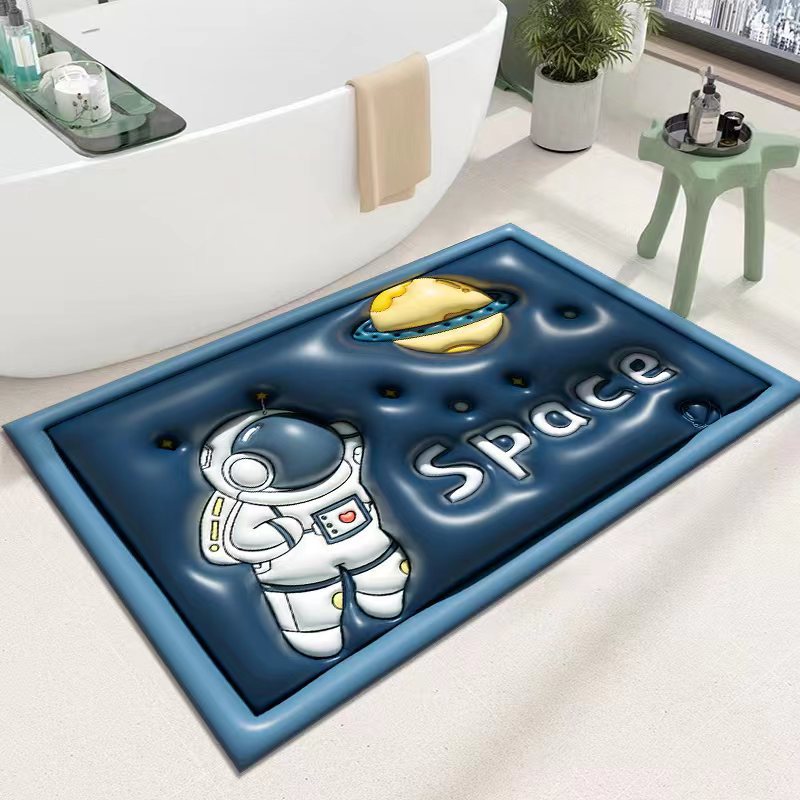 Cute Cartoon Cat Shape Bath Mat Stornfield
