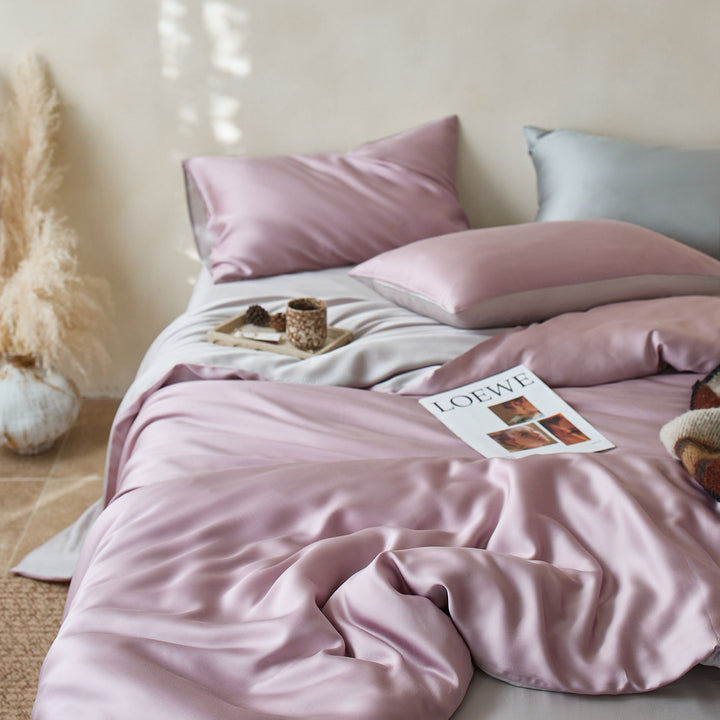 Luxurious satin bedding set with silky soft touch and extra soft pillowcases