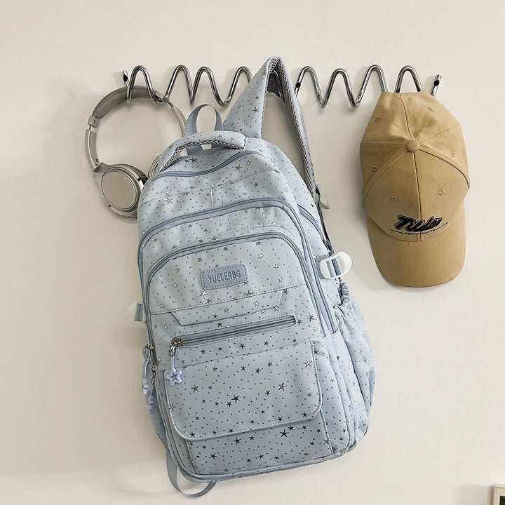 Star-Patterned Backpack with Multiple Compartments Stornfield