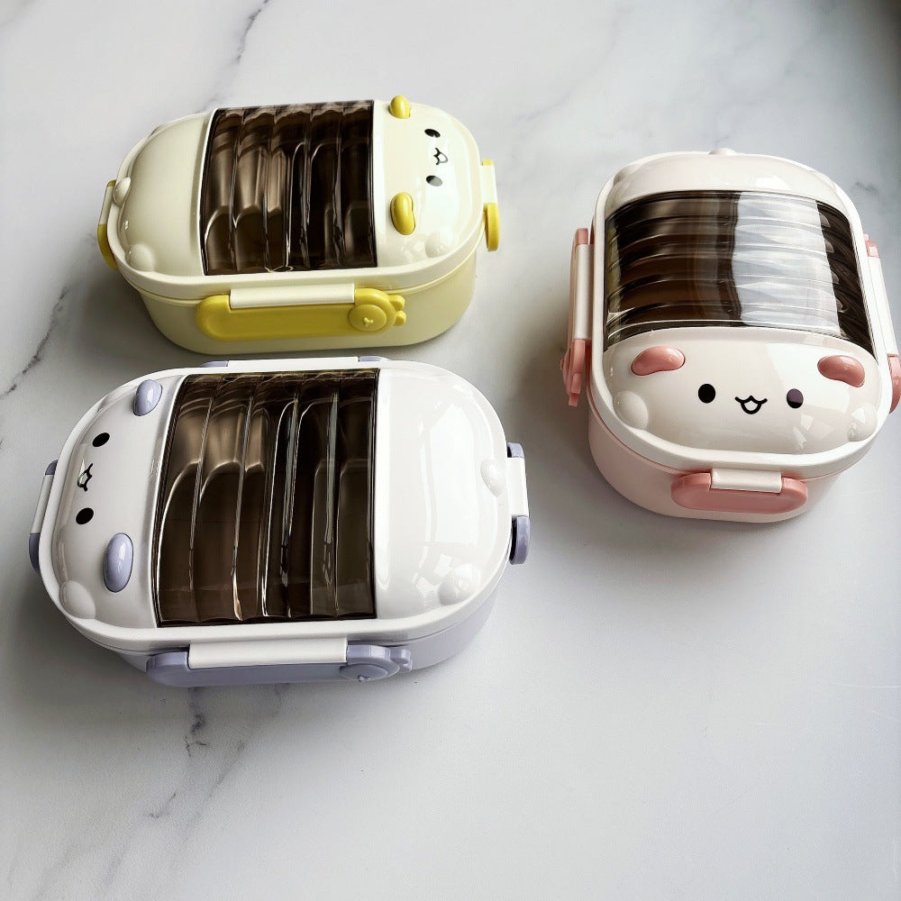 Cute Cartoon-Themed Lunch Bento Box