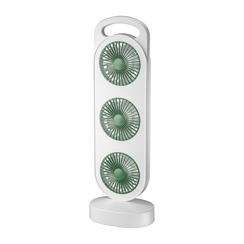 Unisex Multi-Head Portable Desk Fan Stornfield