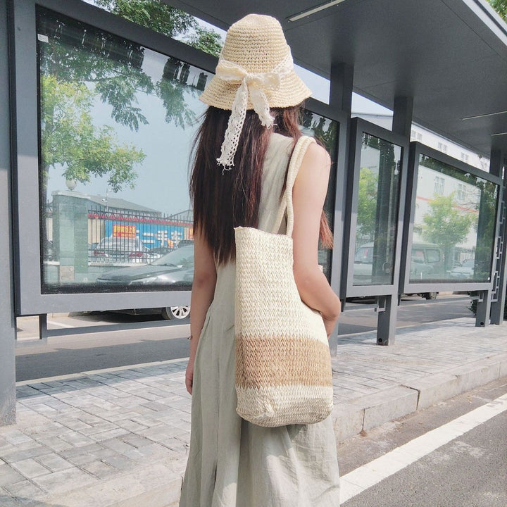More elegant and stylish straw hat with lace band Stornfield