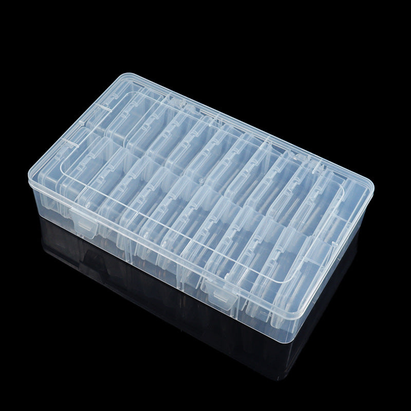 Multi-Compartment Clear Craft Supply Storage Box Stornfield