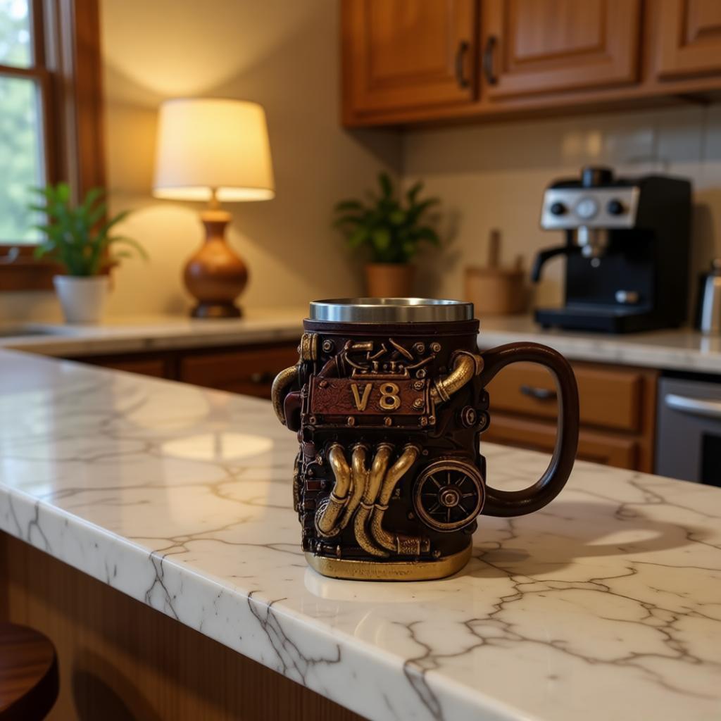 Coffee mug in V8 engine design Stornfield