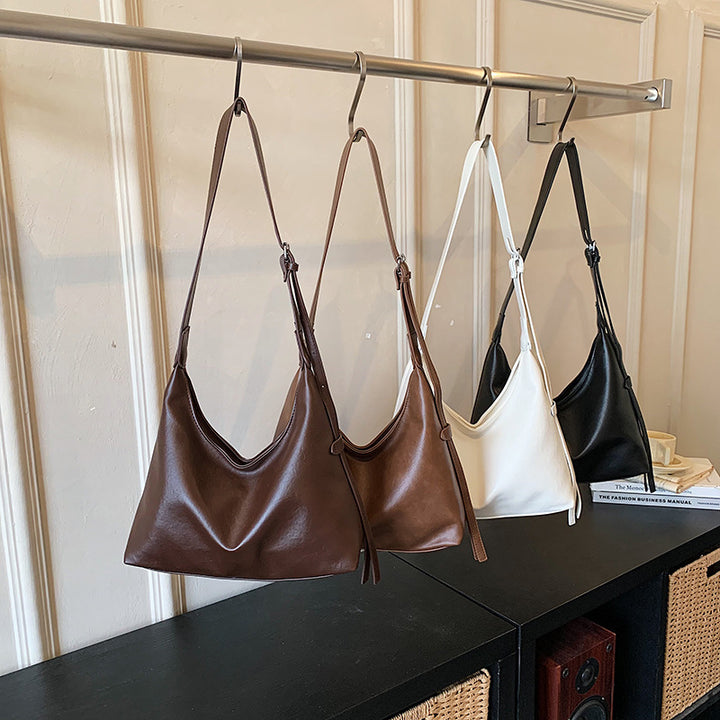 Soft Leather Minimalist Hobo Bag Stornfield