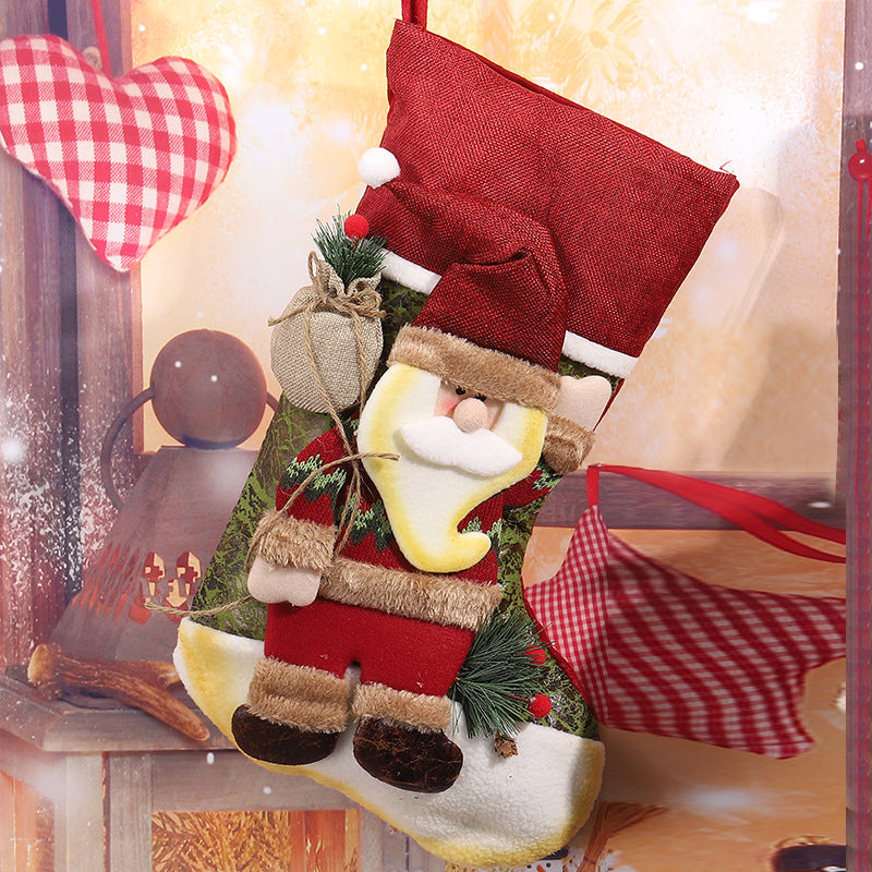 Cute Christmas stocking with reindeer design Stornfield