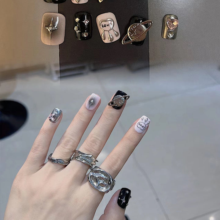 Decorative Press-On Nail Art Set Stornfield