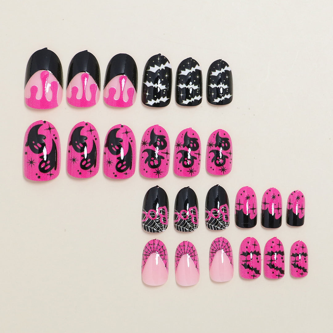 Artistic Abstract Press-On Nail Set Stornfield