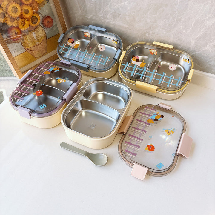 Fun-Themed Dual-Compartment Lunch Box
