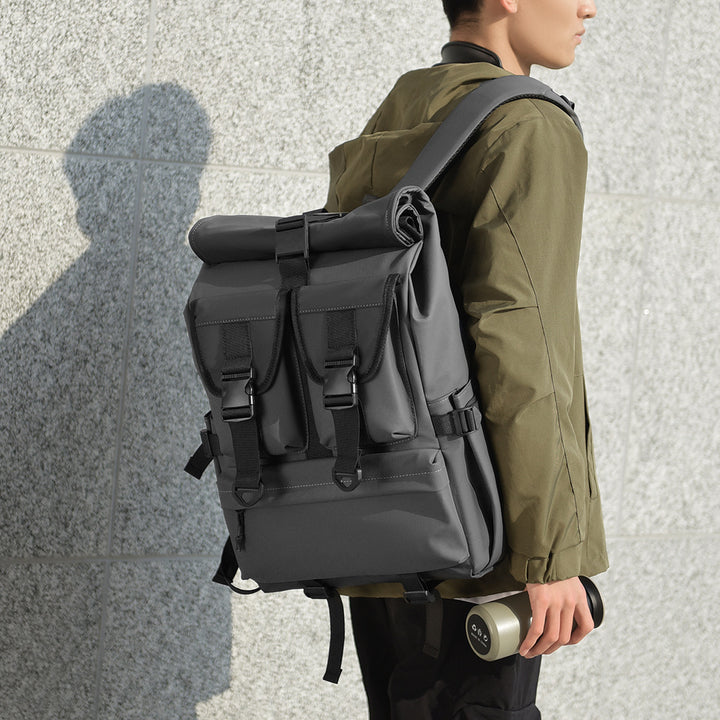 Versatile High-Capacity Roll-Top Backpack Stornfield