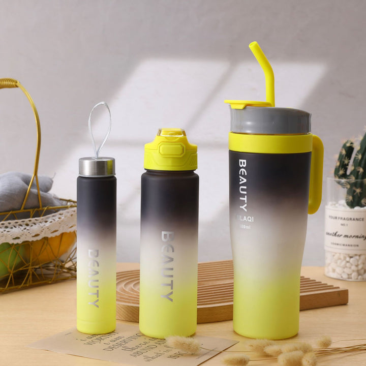 Ladies stylish and practical water bottle with design and time markings Stornfield