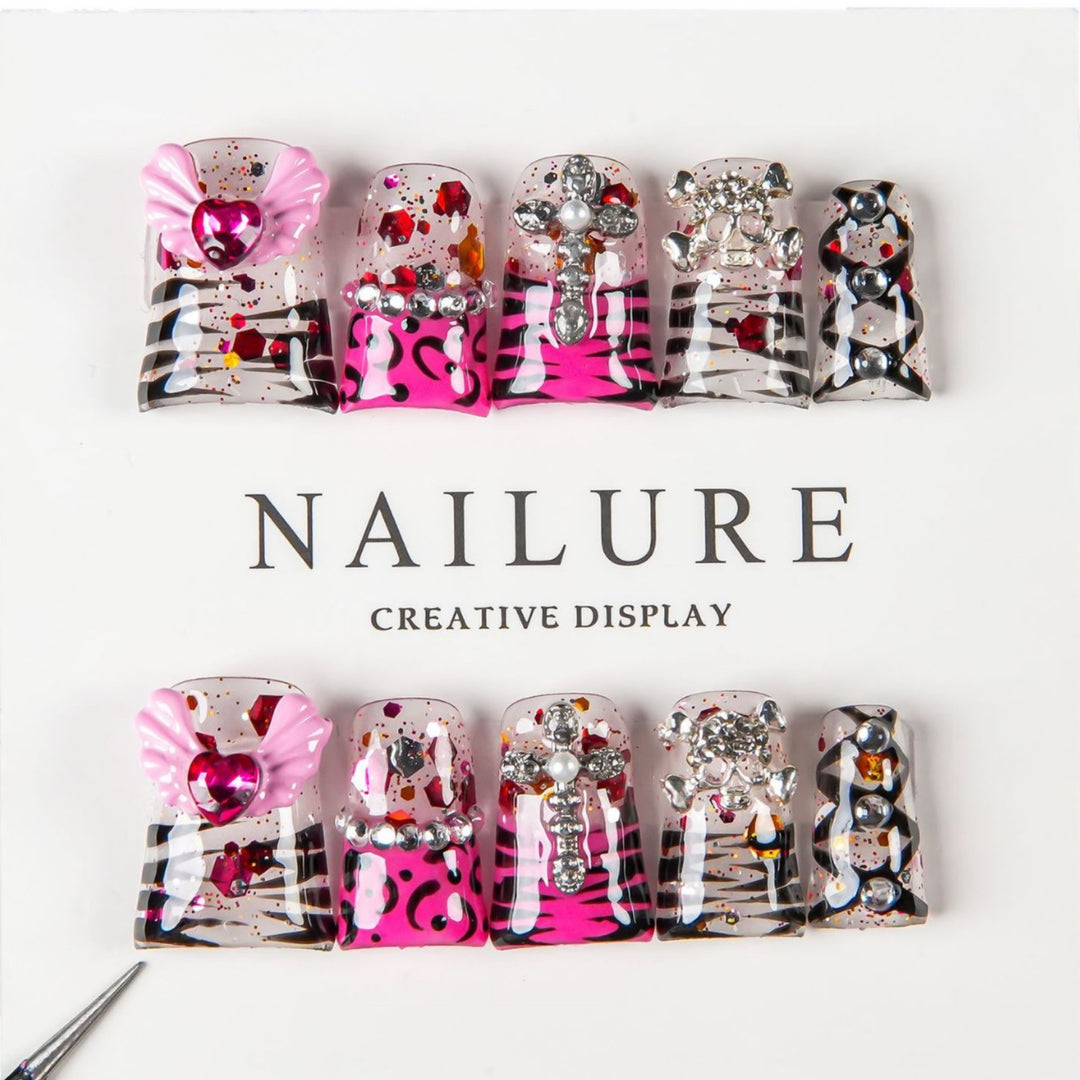 Artistic Press-On Nail Design Kit